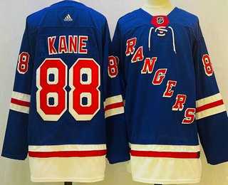 Men%27s New York Rangers #88 Patrick Kane Blue Authentic Jersey